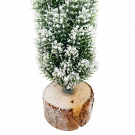 Ель заснеженная на пенечке Н-25см