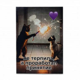 Мини-открытка Не терпила 7*10см