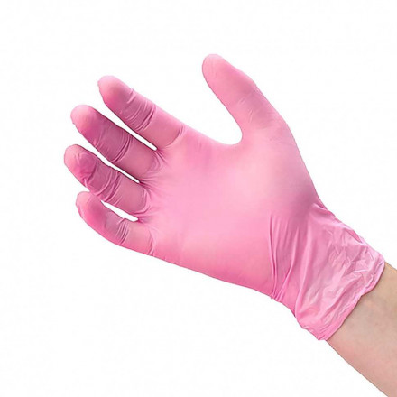 Перчатки нитриловые Nitrylex Pink розовые  50 пар L 