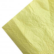 Бумага жатая однотонная светло/желтая размер 70см*5м
