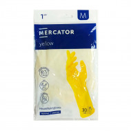 Перчатки Mercator латексные желтые размер M