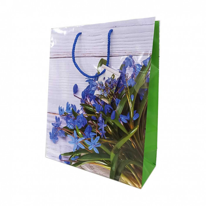 Пакет ламинированный Цветы размер 26*32*10см