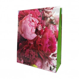 Пакет ламинированный Цветы размер 26*32*10см