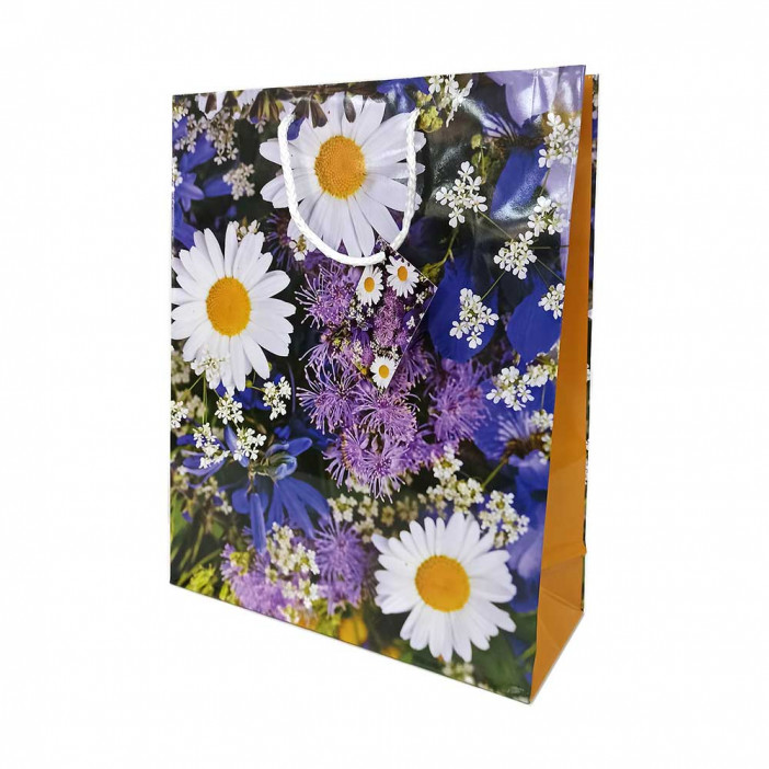 Пакет ламинированный Цветы размер 26*32*10см