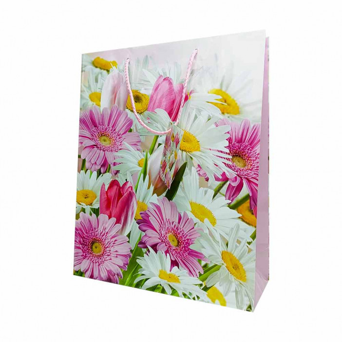 Пакет ламинированный Цветы размер 26*32*10см