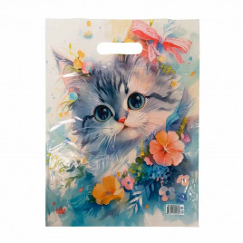 Пакет с вырубной ручкой Натюркот ПНД 30*40см 40мкм 50шт