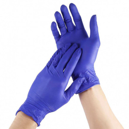 Перчатки нитриловые фиолетовые 10 пар S, M, L, XL