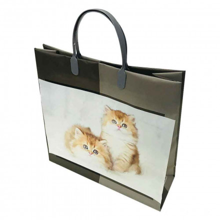 Пакет сумка размер 30*30см  &quot;Два котенка&quot;