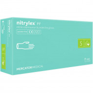 Перчатки нитриловые Nitrylex PF зеленые 50 пар XS, S