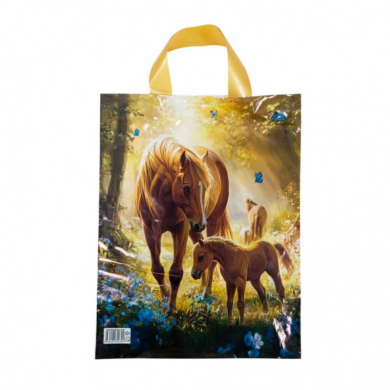 Пакет с петлевой ручкой Мать и дитя 28*35см 25шт
