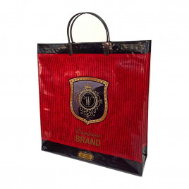 Сумка с пластмассовыми ручками многослойная Герб 37*34см