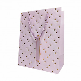 Пакет ЛЮКС Золотые клепки с тиснением размер 18*23*10см