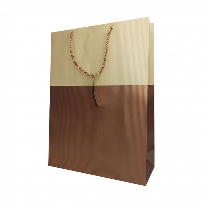 Пакет ЛЮКС двухцветный рифленый размер 31*42*12см