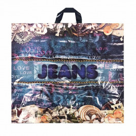 Пакет с петлевой ручкой Джинс 60*50см 70мкм 25шт