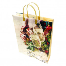 Пакет сумка размер 32*40см Два бокала