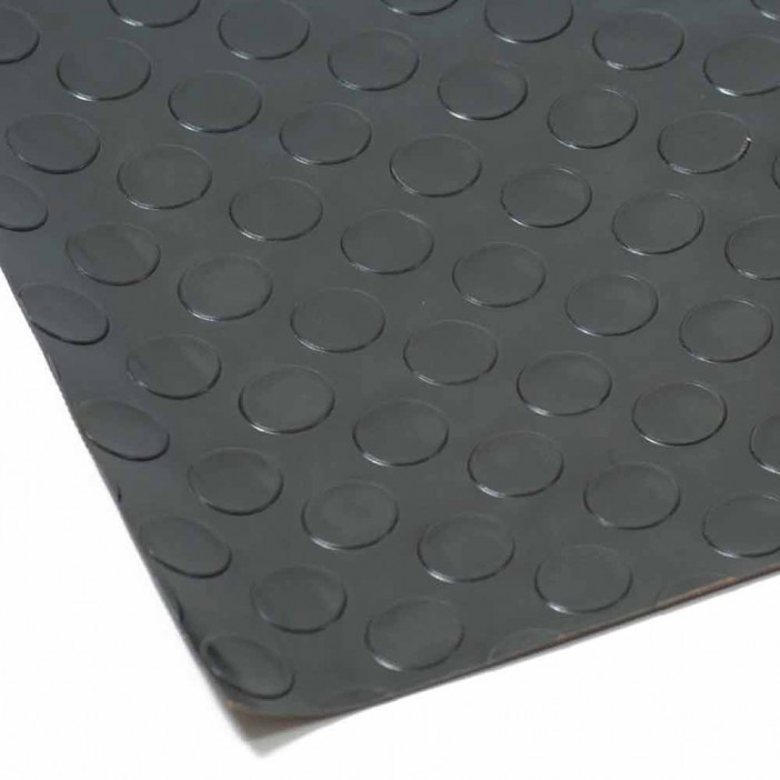 Коврик-дорожка против скольжения Пятачки 0,9*12м толщина 2,4мм серый