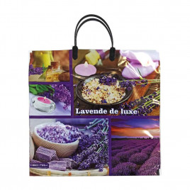 Пакет с пластмассовыми ручками 36*40см Лаванда 10шт