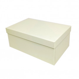 Коробка прямоугольная однотонная шампань в 2-х размерах