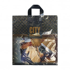 Пакет с петлевой ручкой Время 40*42см 50мкм 50шт