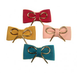 Бантик с металлическим декором размер 8см