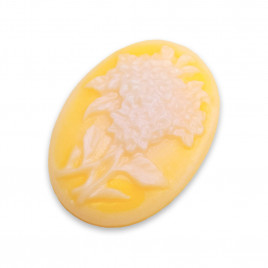 Декор из пластика Камея размер 1,8*2,5см