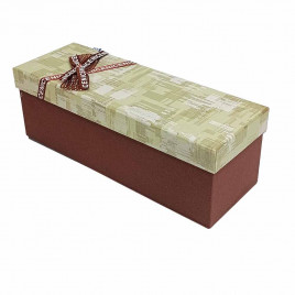 Коробка прямоугольная с бантиком размер 23*9*9см