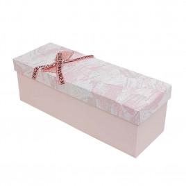 Коробка прямоугольная с бантиком размер 23*9*9см