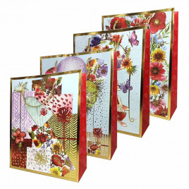 Пакет ЛЮКС Ассорти с золотой каемкой размер 26*32*12см