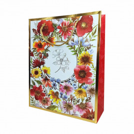 Пакет ЛЮКС Ассорти с золотой каемкой размер 26*32*12см