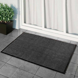 Коврик влаговпитывающий ребристый Комфорт 90*150см серый
