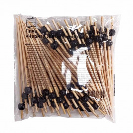 Декоративные пики Черная жемчужина бамбуковые 120мм 100шт