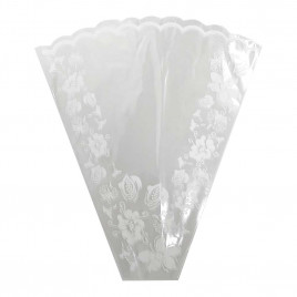 Конус прозрачный с рисунком Елена размер 50*60см уп 50шт