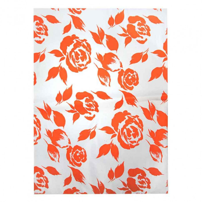 Пакет подарочный с фольгой Розы размер 50*35см