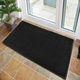 Коврик влаговпитывающий ребристый Комфорт 90*150см черный