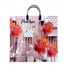 Пакет с пластмассовыми ручками 36*40см Penetopa 10шт