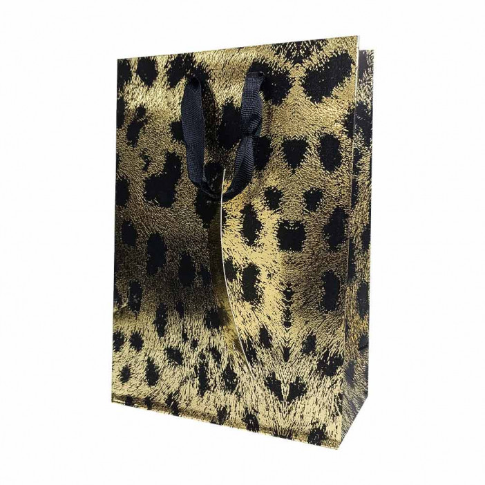 Пакет ЛЮКС Леопард размер 14*20*7см