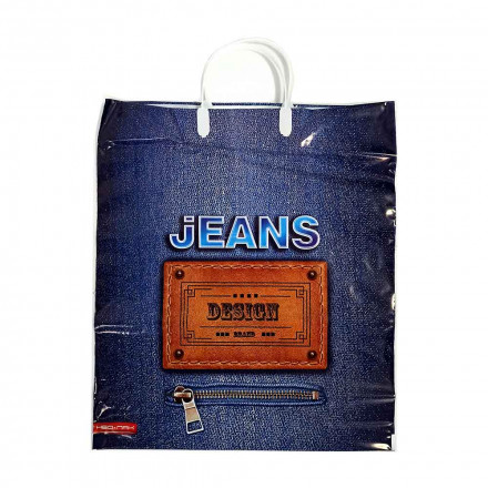 Пакет с пластмассовыми ручками Jeans