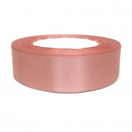 Лента атласная нежно-розовая размер 2,5см*23м