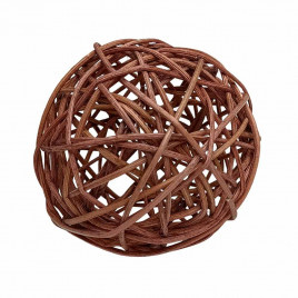 Шар из ротанга коричневый D-10см