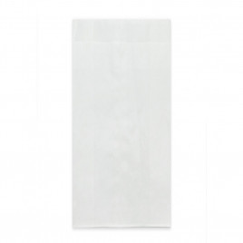 Пакет бумажный белый с плоским дном 40г/м2 размер 17,5*8*4см уп 10шт 