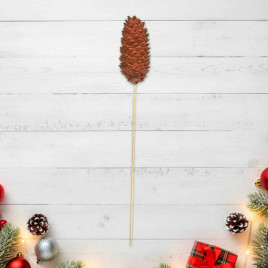 Шишки еловые на вставке Н-38см уп 5шт