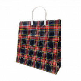 Пакет сумка размер 30*30см Шотландская клетка