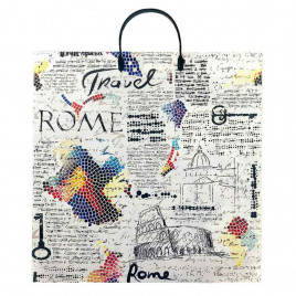 Пакет с пластмассовыми ручками 40*44см Rome 10шт