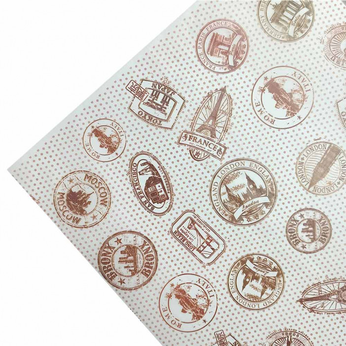 Бумага тишью в рулоне Круиз размер 0,7*10м