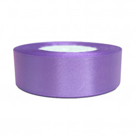 Лента атласная темно гиацинтовая размер 2,5см*23м
