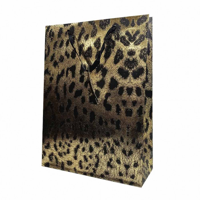 Пакет ЛЮКС Леопард размер 31*42*12см