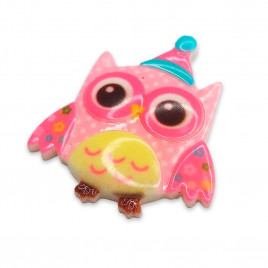 Декор из пластика Совушки размер 3,5*4см