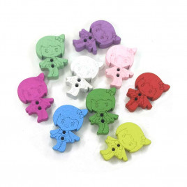 Декор из дерева Девочки L-2см