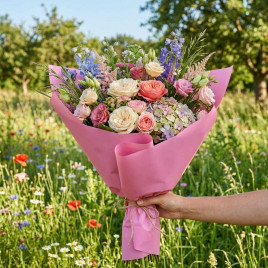 Пленка в рулоне Самая нужная розовая размер 58см*10м 55мкм