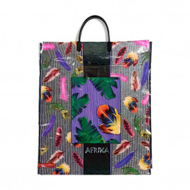 Пакет с пластмассовыми ручками 40*44см Afrika 10шт